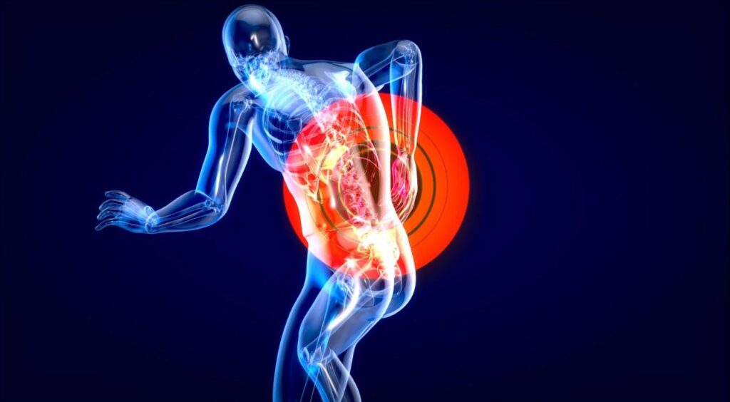 Man suffering from back pain