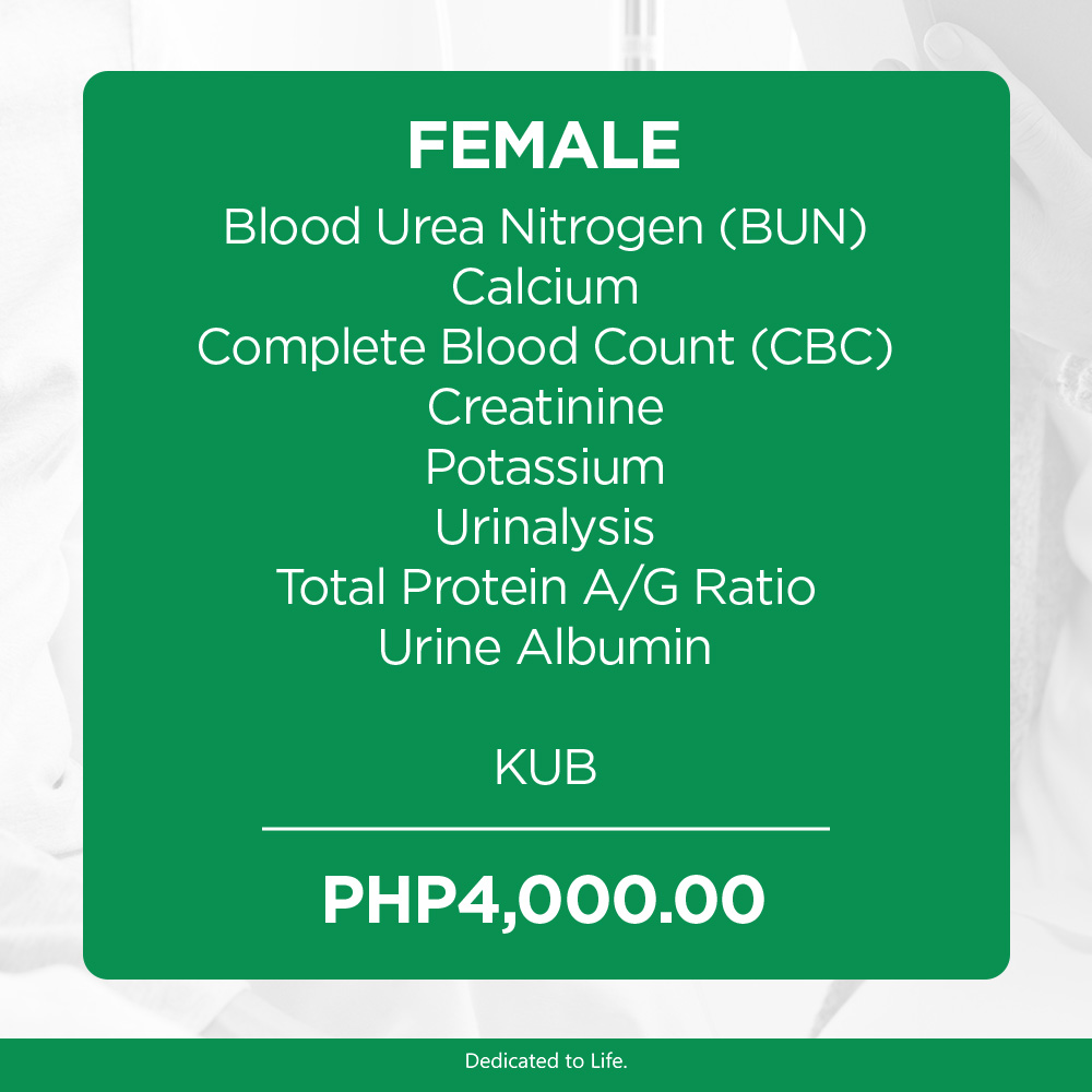 Renal Check Female