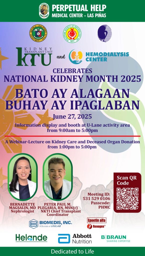National Kidney Month 2025 – Kidney Transplant Unit (KTU) and Hemodialysis Center