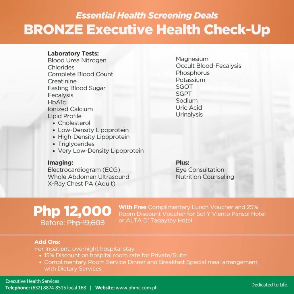 Bronze Executive Health Check-Up