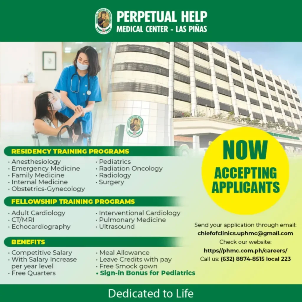 PHMC-LP is accepting applications for its Residency and Fellowship Training Programs, offering specialties like Anesthesiology, Pediatrics, Cardiology, and more.