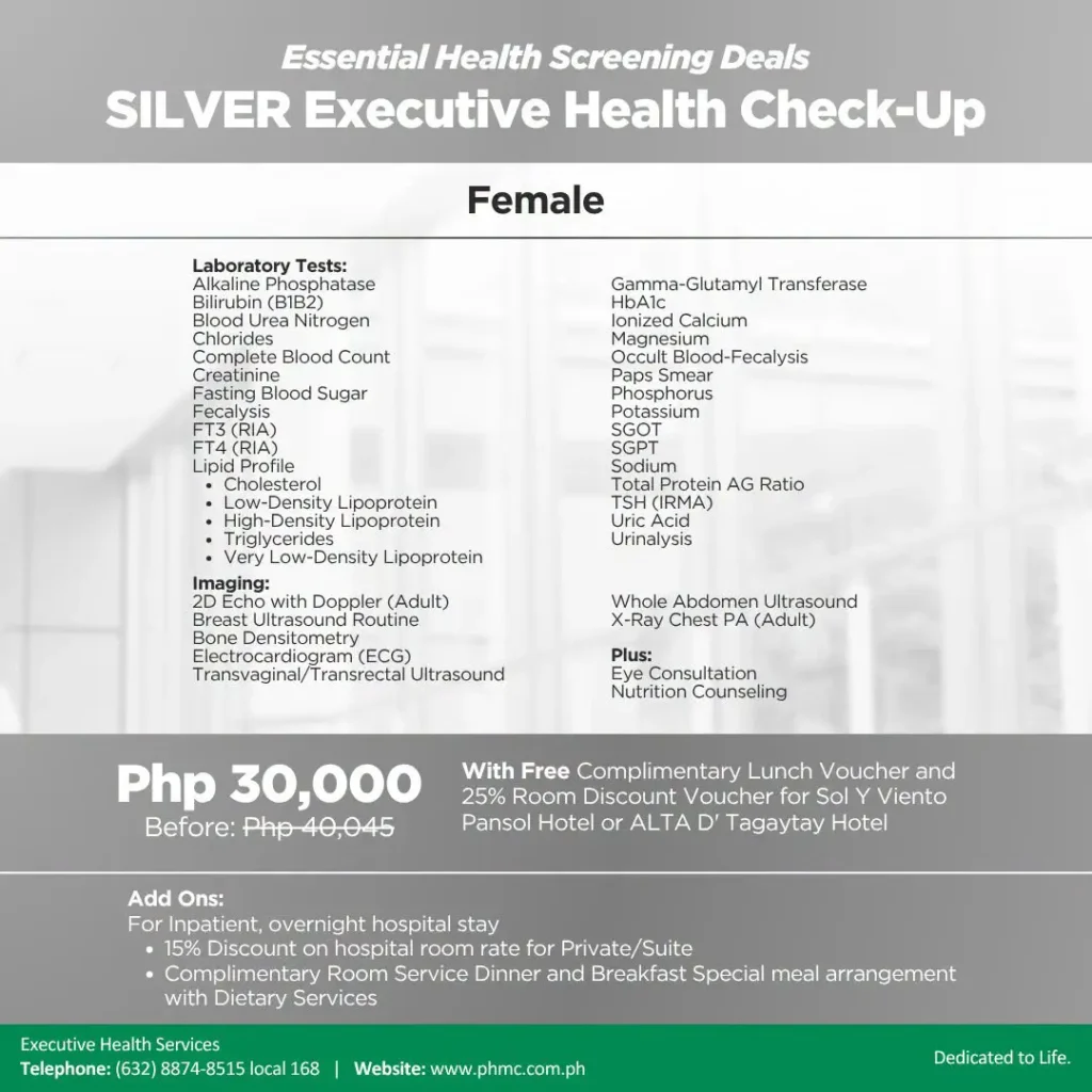Silver Executive Health Check-Up