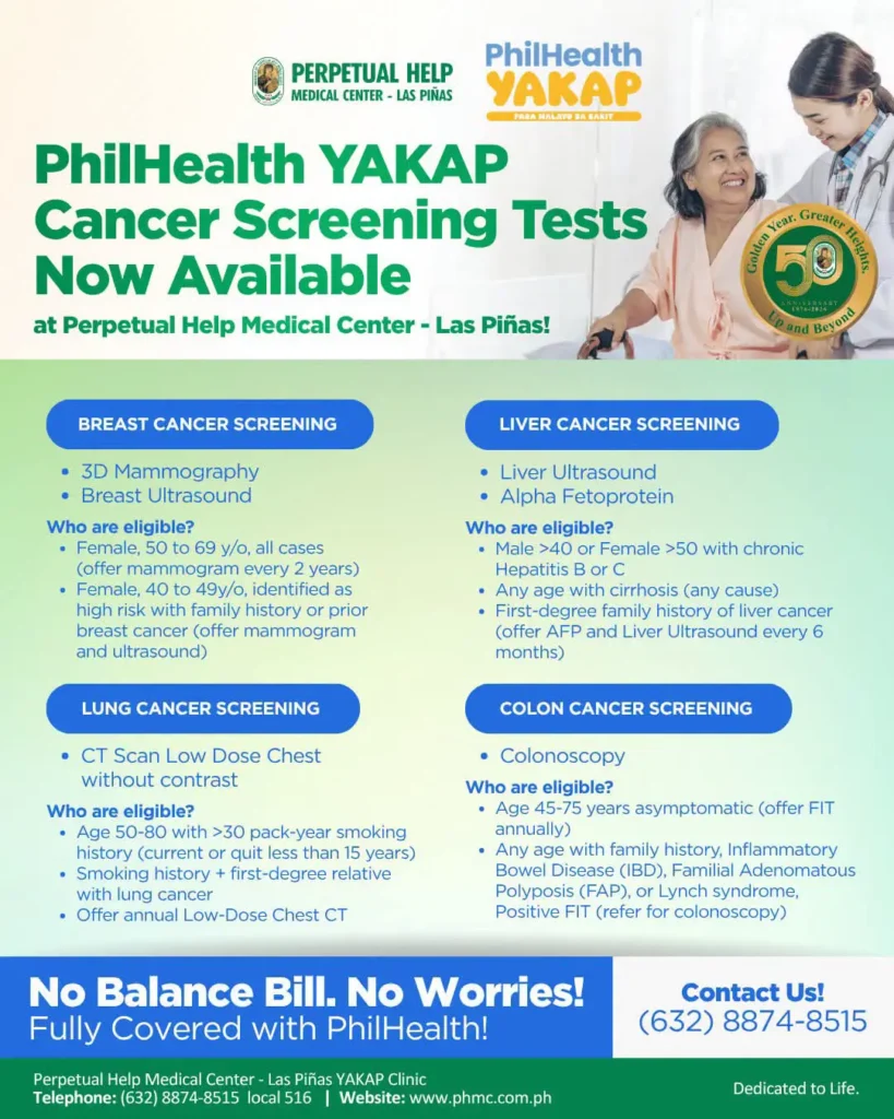 breast cancer screening yakap phmc 2026